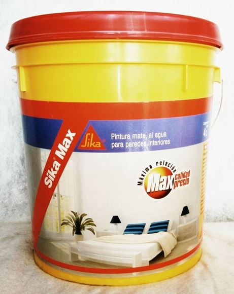 Imagen de Pintura p/interior SIKA MAX 4lt blanca - Ynter Industrial